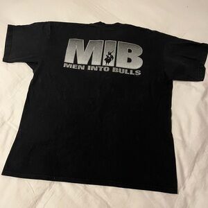 Vintage 90s Bull Riding shirt - Men into bulls